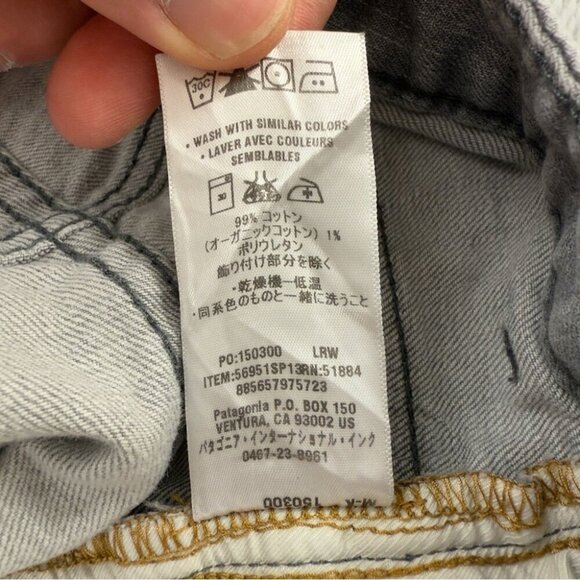 Patagonia Men's Size 35x32 Grey Straight Leg Jeans Iron Clad Denim 100% Organic - Picture 11 of 12